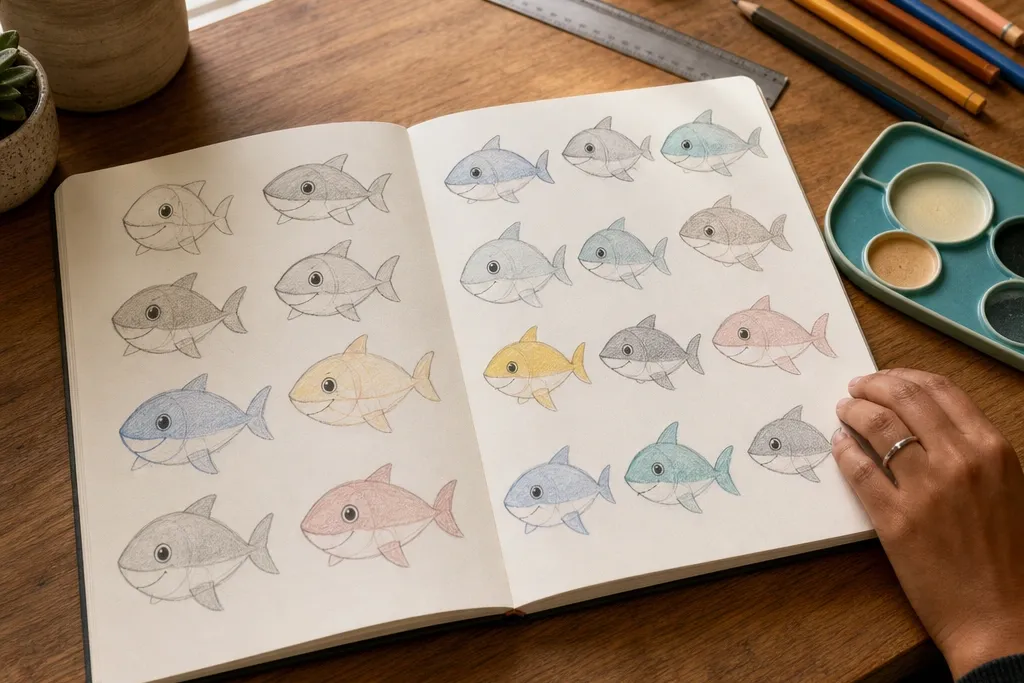 20 Adorable Baby Shark Drawings for Kids