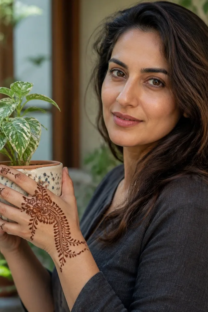 Two curved vines with teardrop clusters near the knuckles