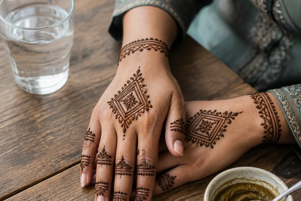Aesthetic Expensive-Looking Back Hand Mehndi Designs