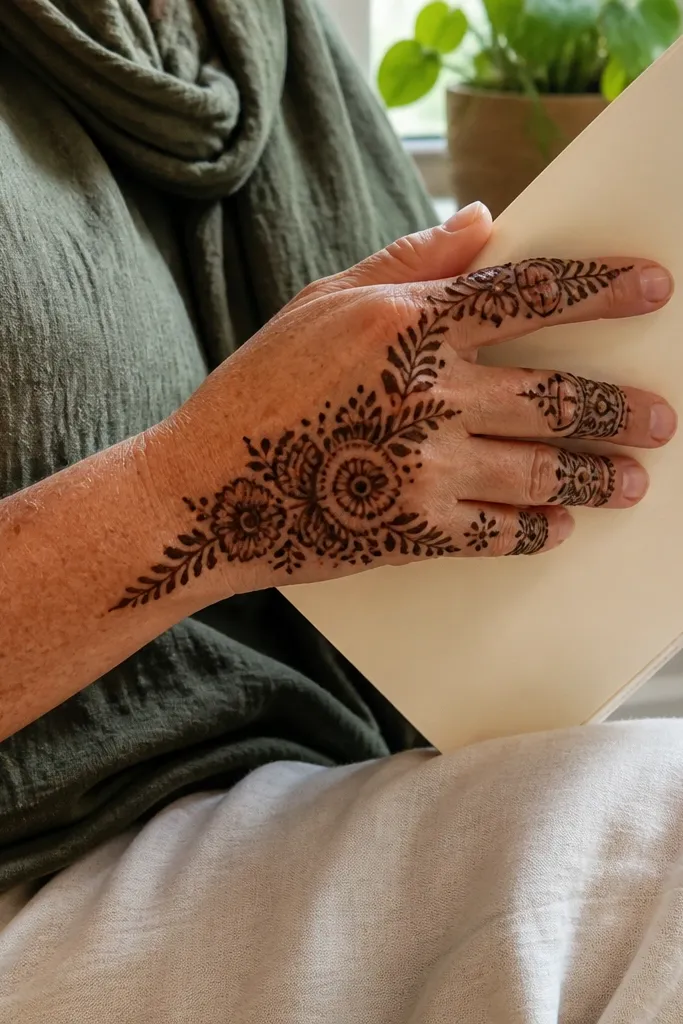 Aesthetic Expensive-Looking Back Hand Mehndi Designs