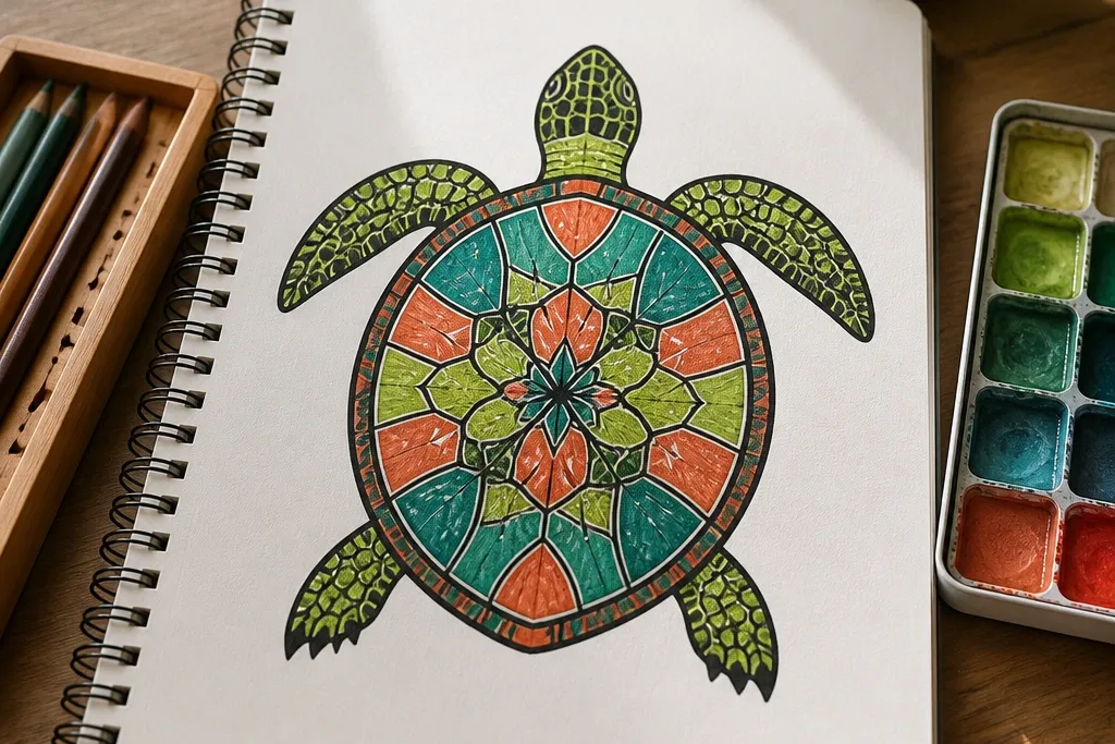 Aesthetic Turtle Drawing That Looks Polished