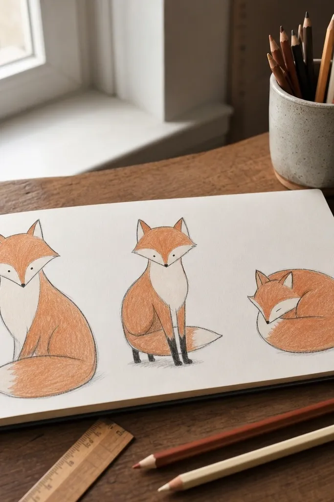 Beginner-Friendly Fox Drawing Ideas