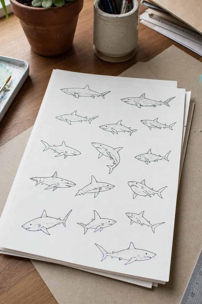 Beginner-Friendly Shark Drawing Ideas for Weeknight Practice