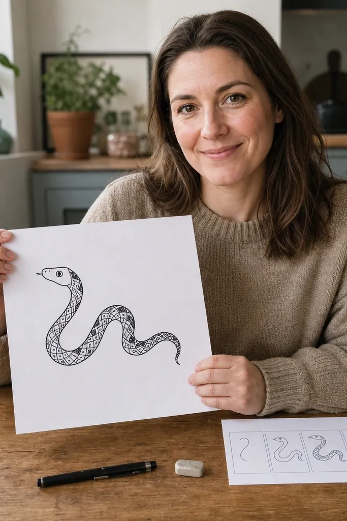 Beginner-Friendly Snake Drawing Ideas
