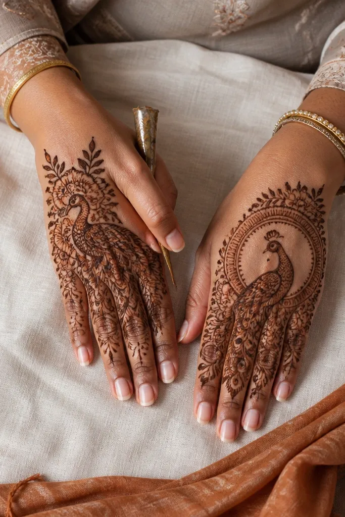 Best Back Hand Mehndi Designs Vs Peacock Style