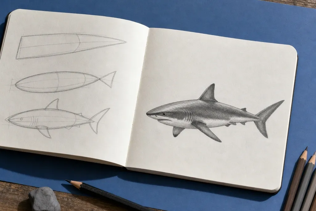 Best Shark Drawing Ideas for Beginners vs Intermediate