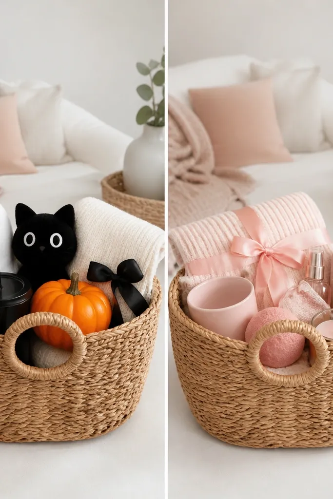 Boo basket ideas before and after transformation