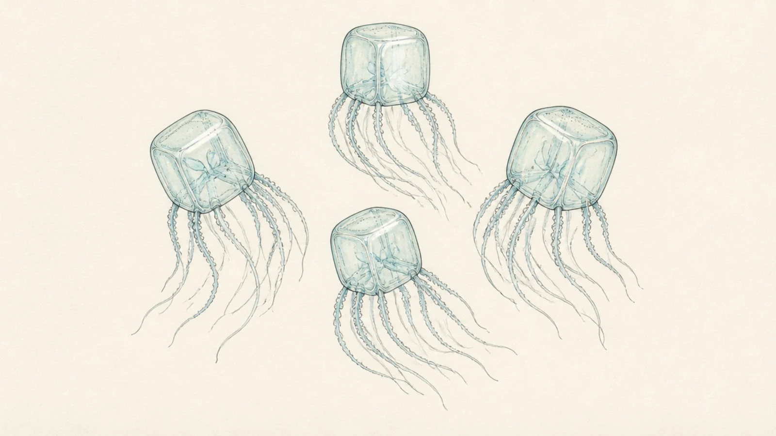 15 Cool Box Jellyfish Drawings for Ocean Fans