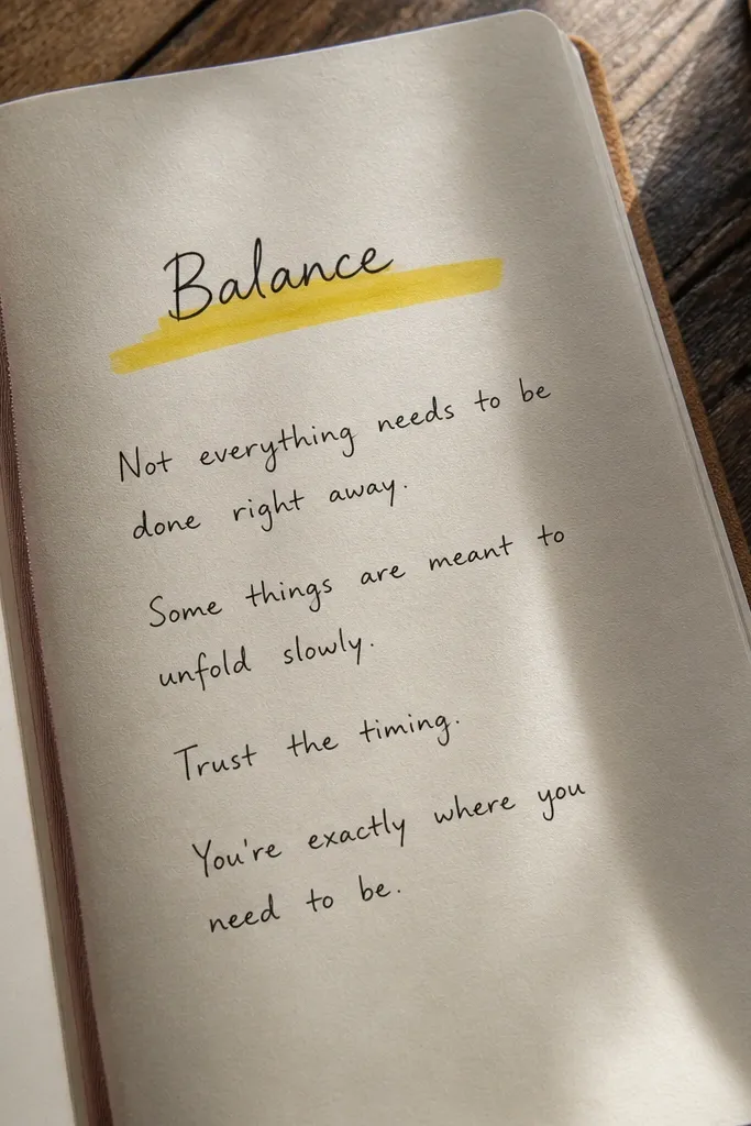 Journal page with one word title at the top and a highlighted underline
