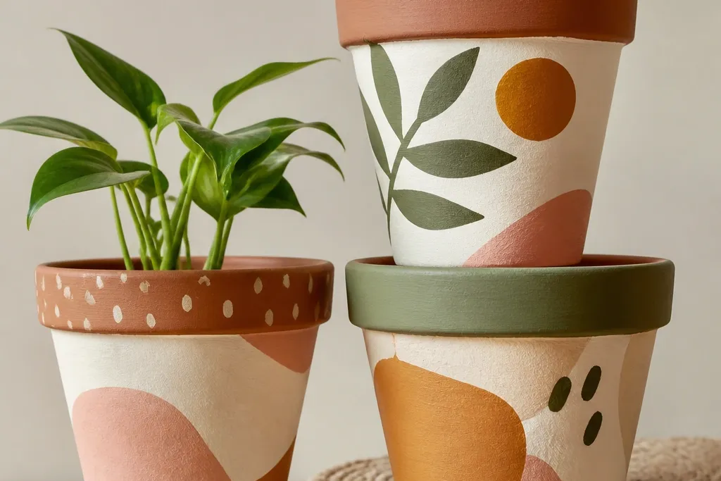 Budget flower pot painting ideas