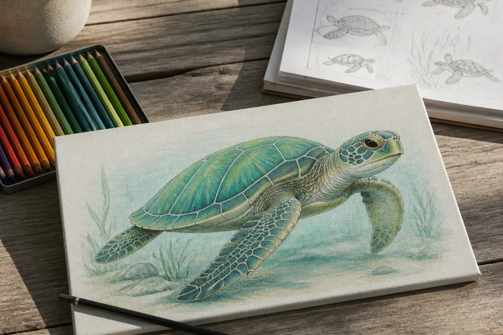Budget Sea Turtle Drawing Copy Ideas