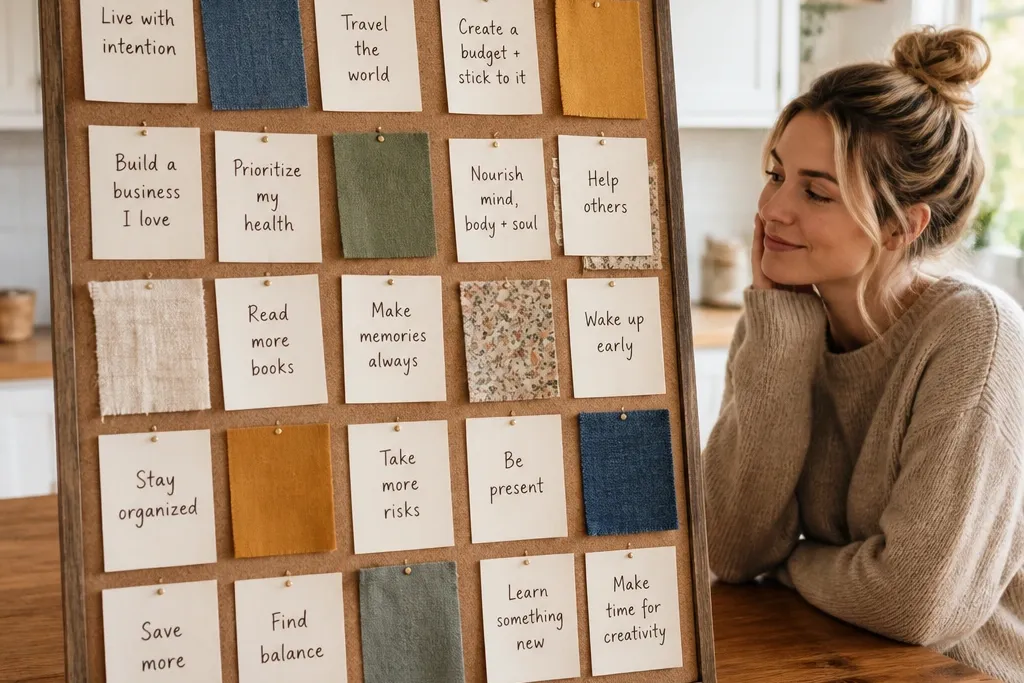 Budget Vision Board Goal Ideas