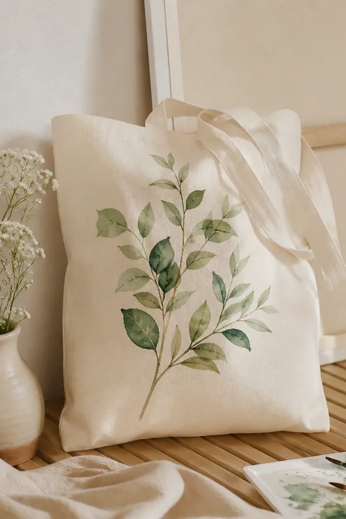Canvas tote bag painting ideas for beginners