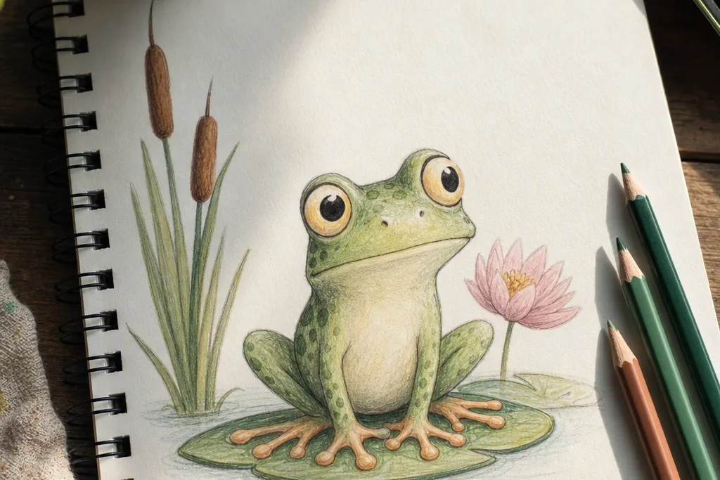 Cartoon Frog Drawing Ideas to Copy