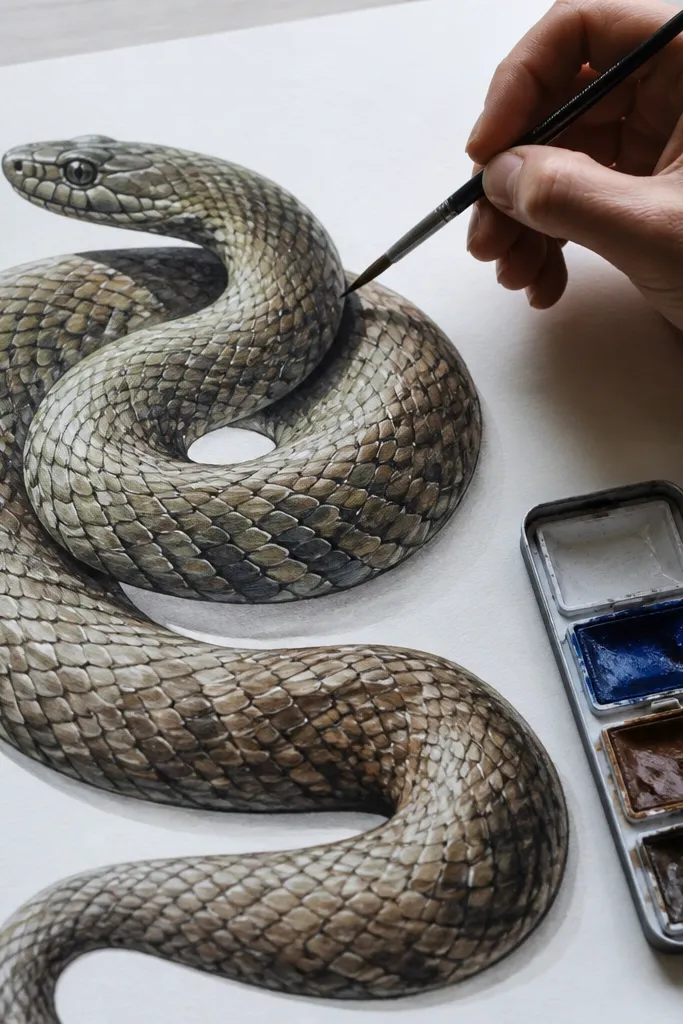 Snake drawing with consistent value ranges across scale bands