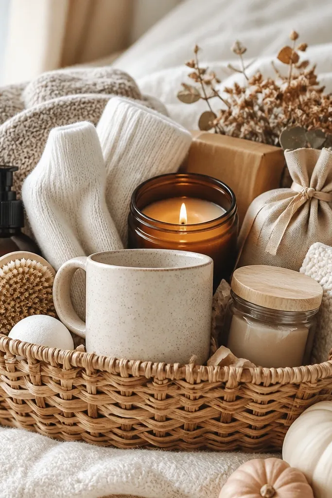 Cozy boo basket ideas for warm gifting