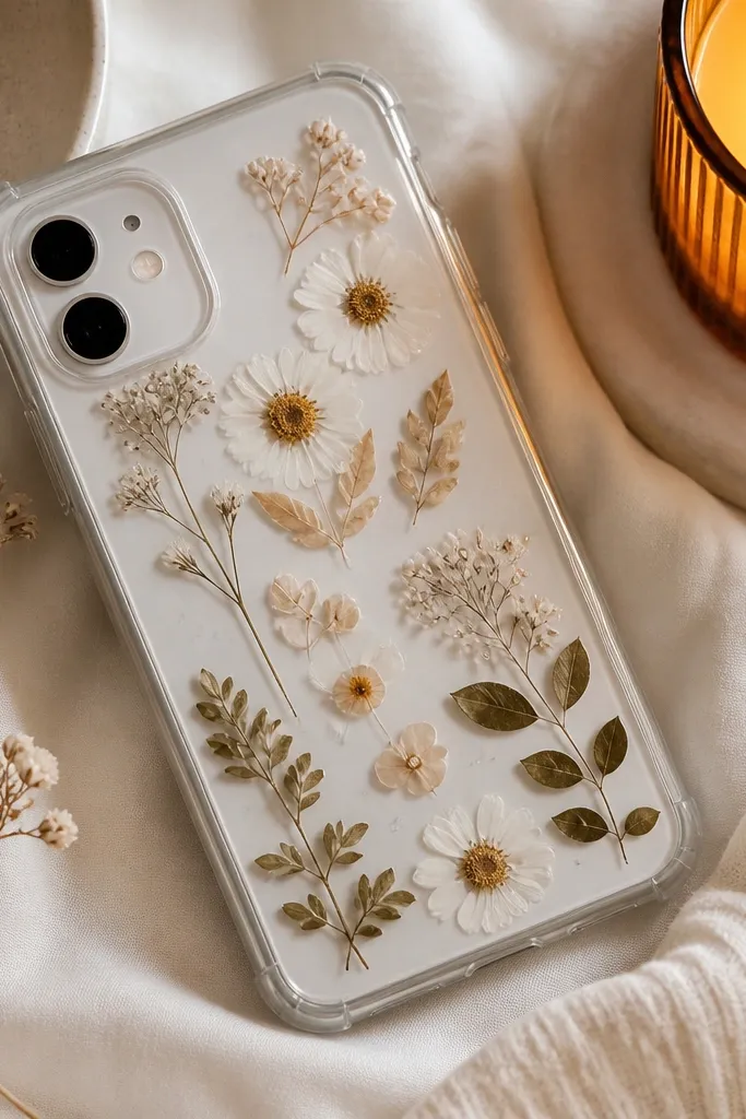Cozy diy phone case ideas with a warm aesthetic