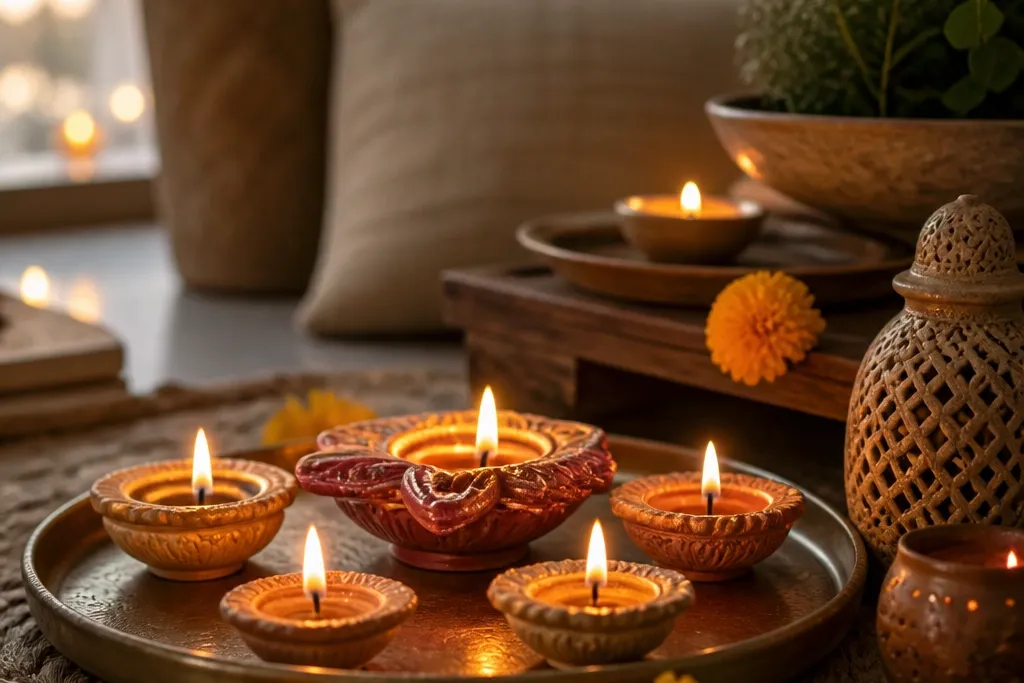 Cozy Diya Decoration Ideas for Warm Home Decor