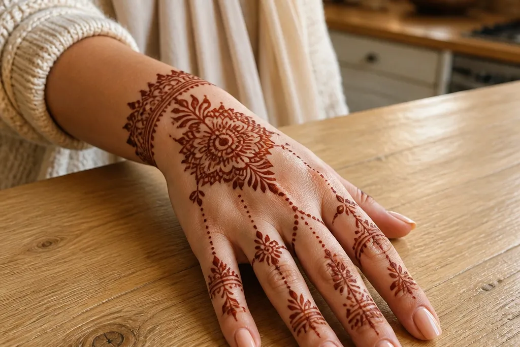 Cozy Simple Front Hand Mehndi Designs