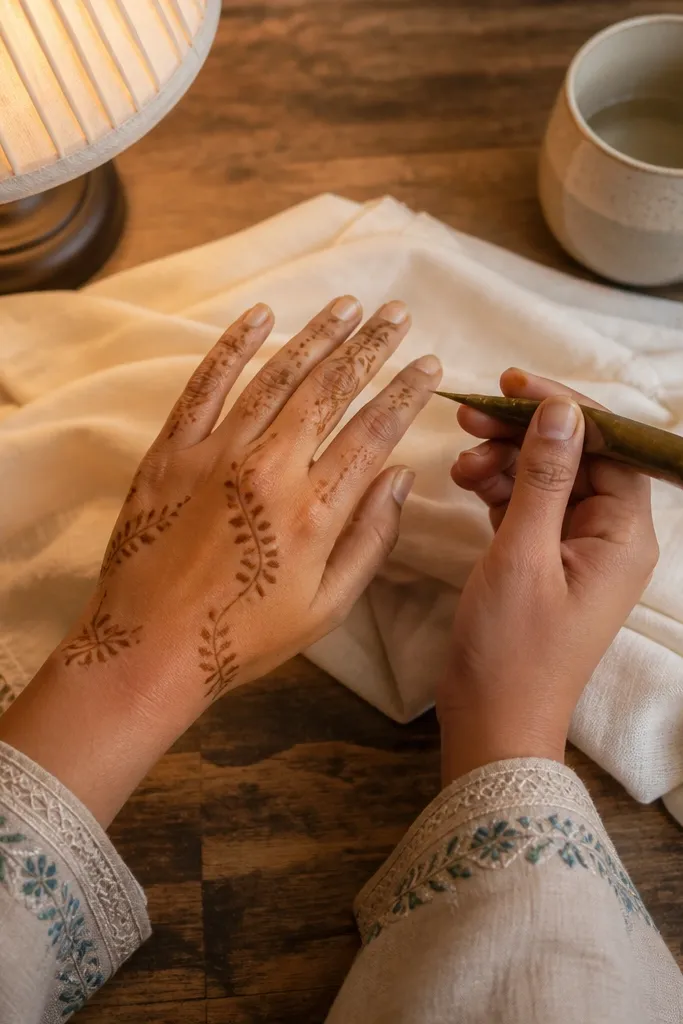 15 Cozy Simple Mehndi Designs for a Warm Vibe
