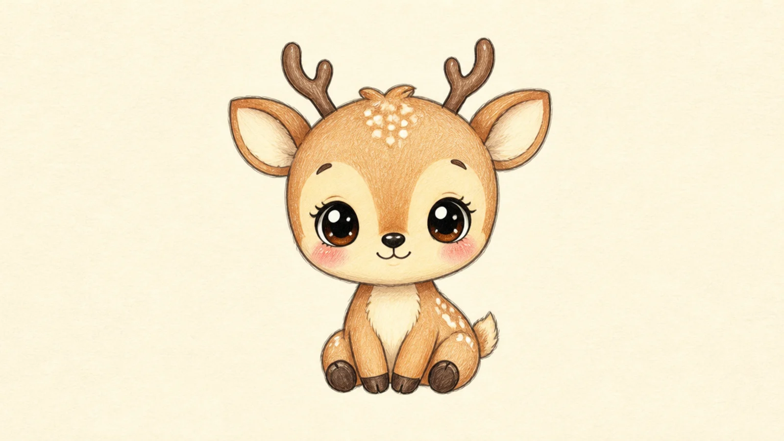 30 Cute Deer Drawings That Melt Hearts