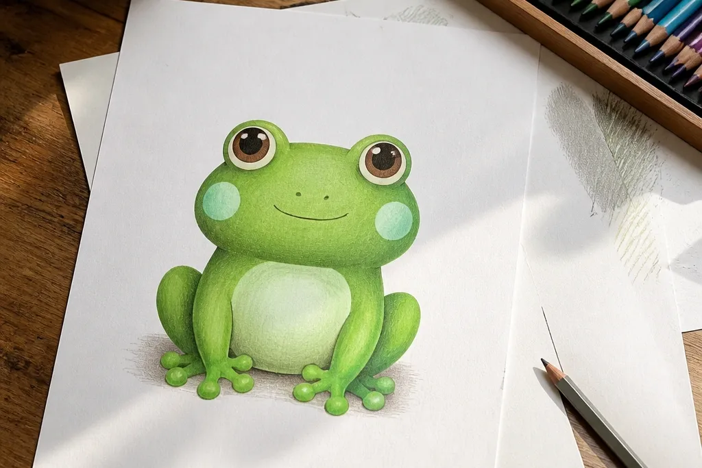 Cute Frog Drawing Ideas