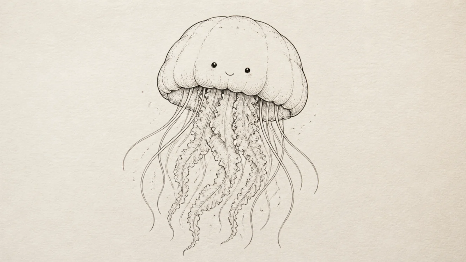 A soft squishy marshmallow-like jellyfish with a puffy bell