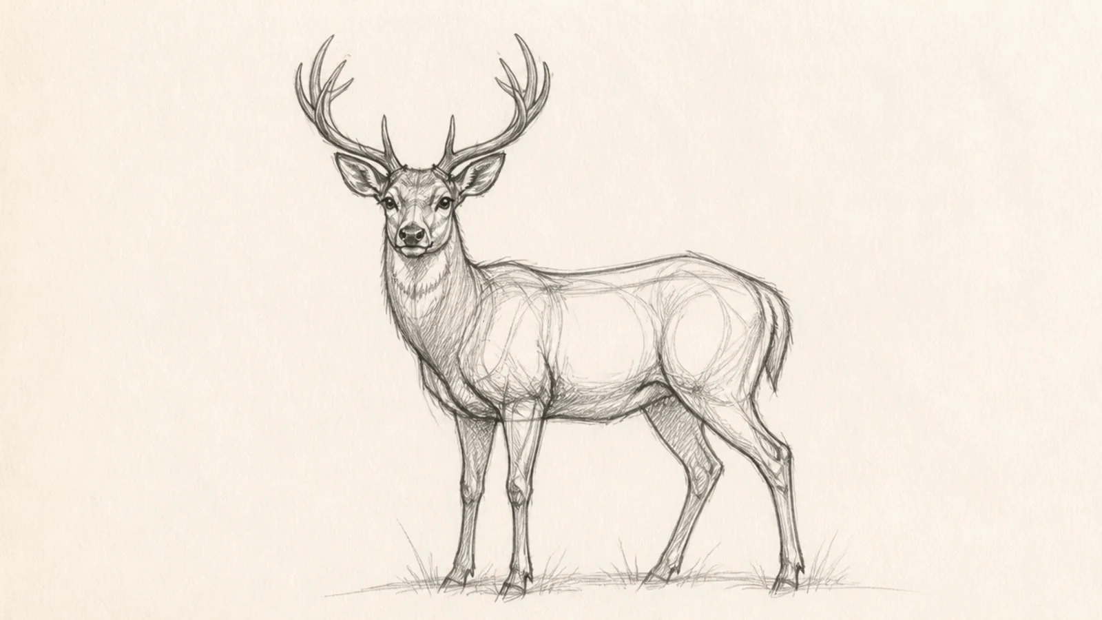 25 Beautiful Deer Drawing Sketches to Copy