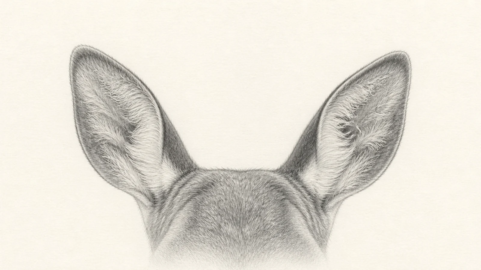 A deer head top with both ears placed symmetrically