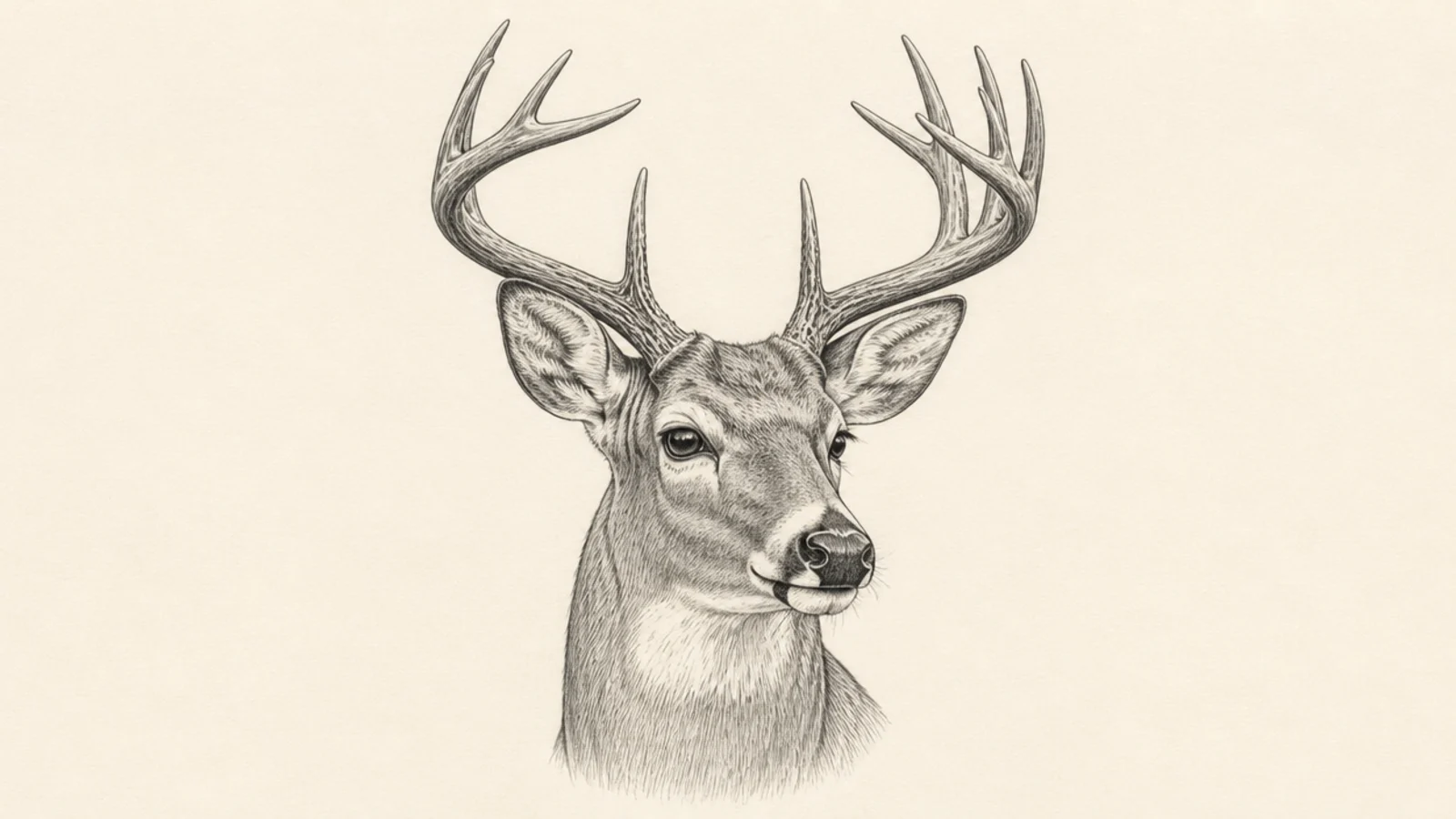 20 Gorgeous Deer Head Drawings to Try