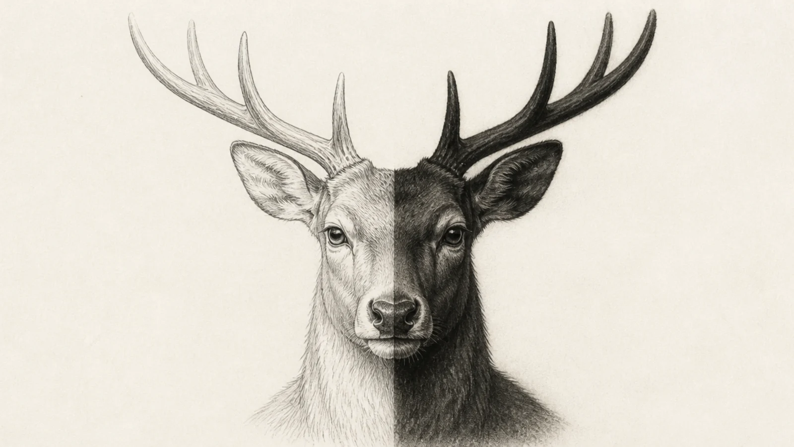 15 Deer Drawings: Pencil vs Charcoal Styles