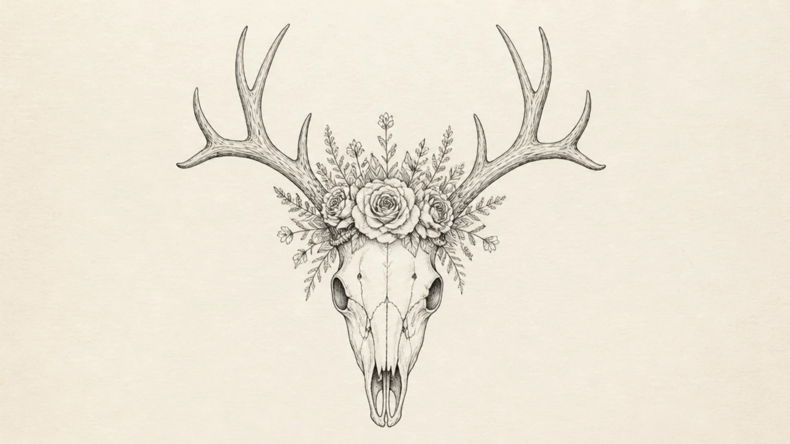 20 Stunning Deer Skull Drawings to Try