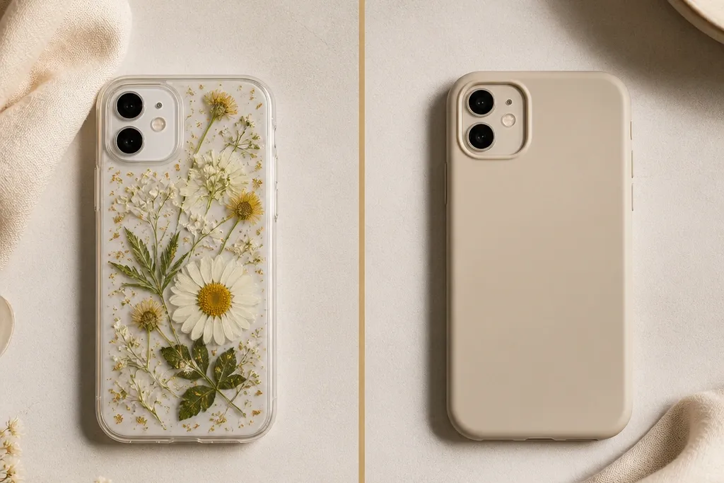 DIY phone case vs store bought comparison