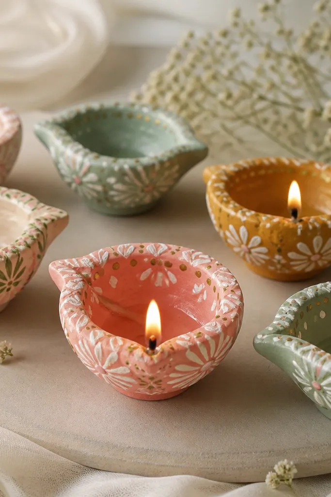 Diya Decoration Ideas With Paint