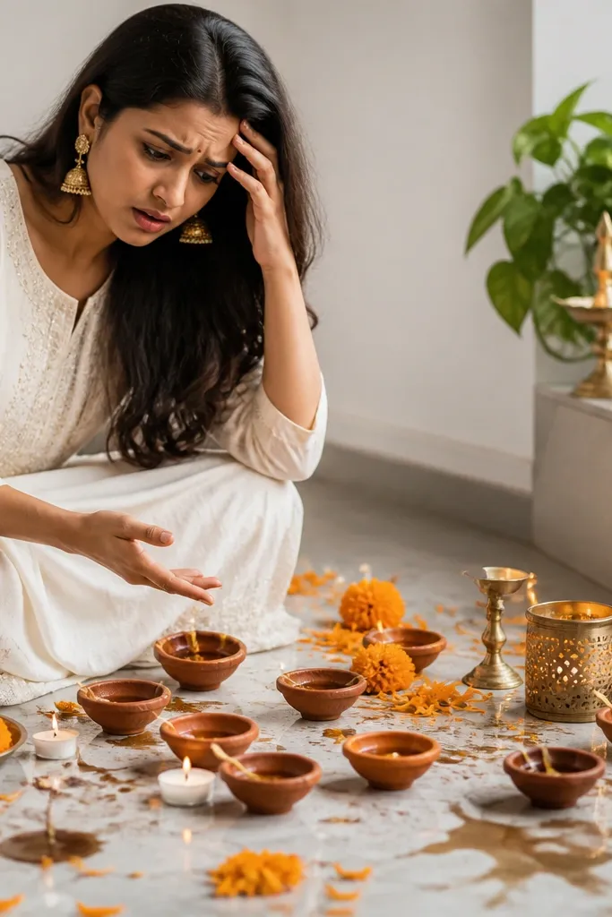 Diya Decorating Mistakes I Made First Diwali