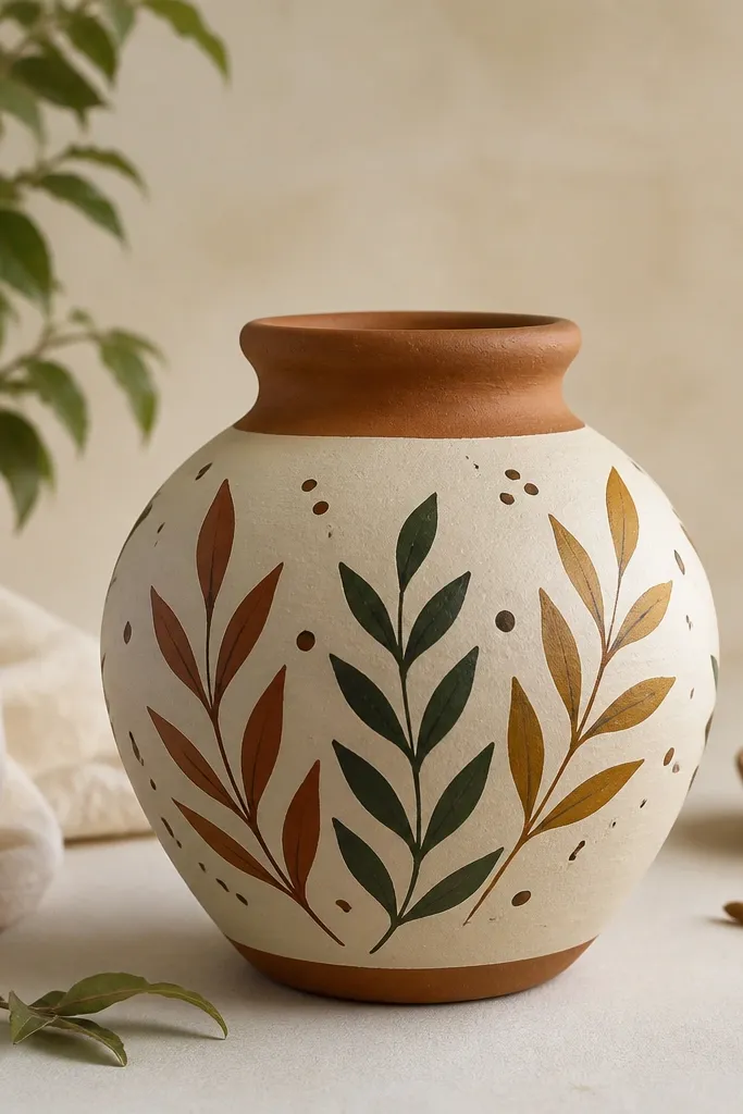 Earthen pot painting ideas for beginners