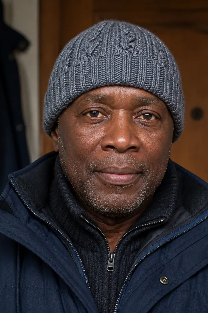 Beanie with cable-look texture panels and a clean ribbed brim
