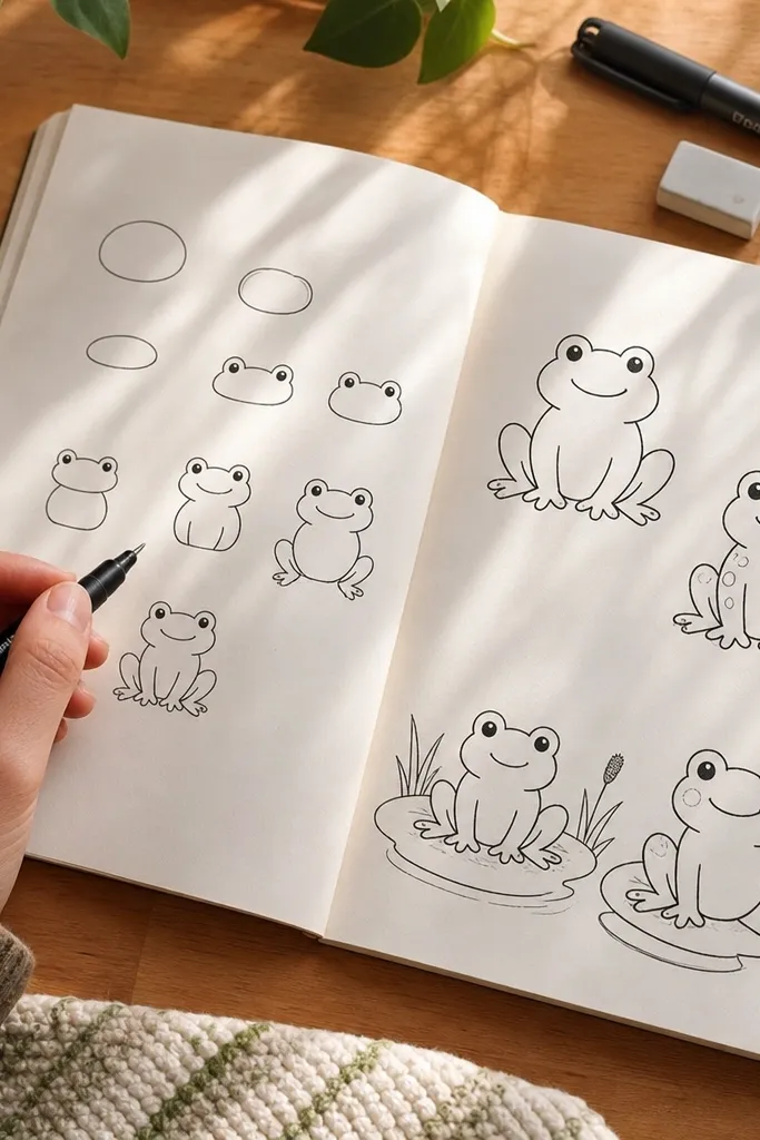 Easy Frog Drawing Anyone Can Master