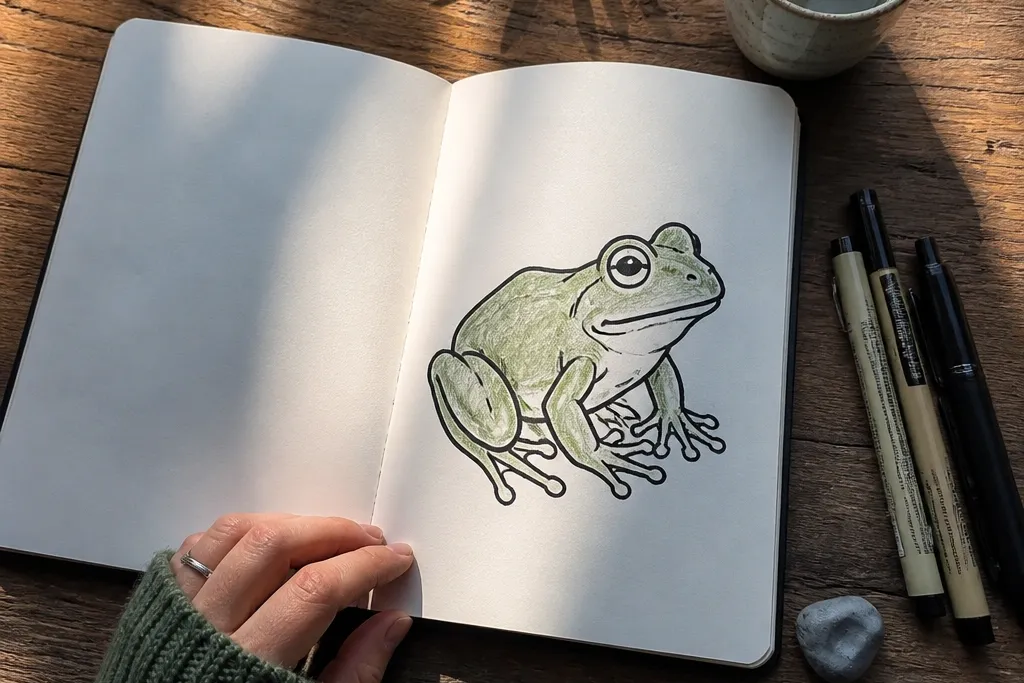 Easy Frog Drawing Ideas for Beginners