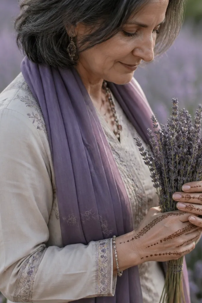 Teardrop border line tracing the sides of fingers with small dots near knuckles.