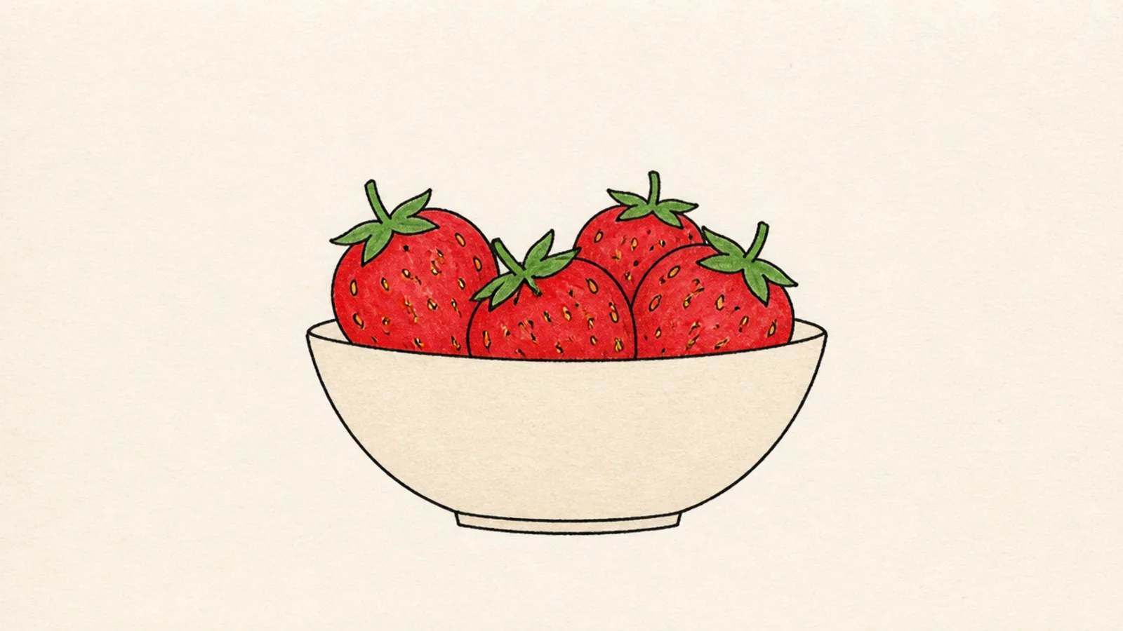 A few easy strawberries piled in a small bowl