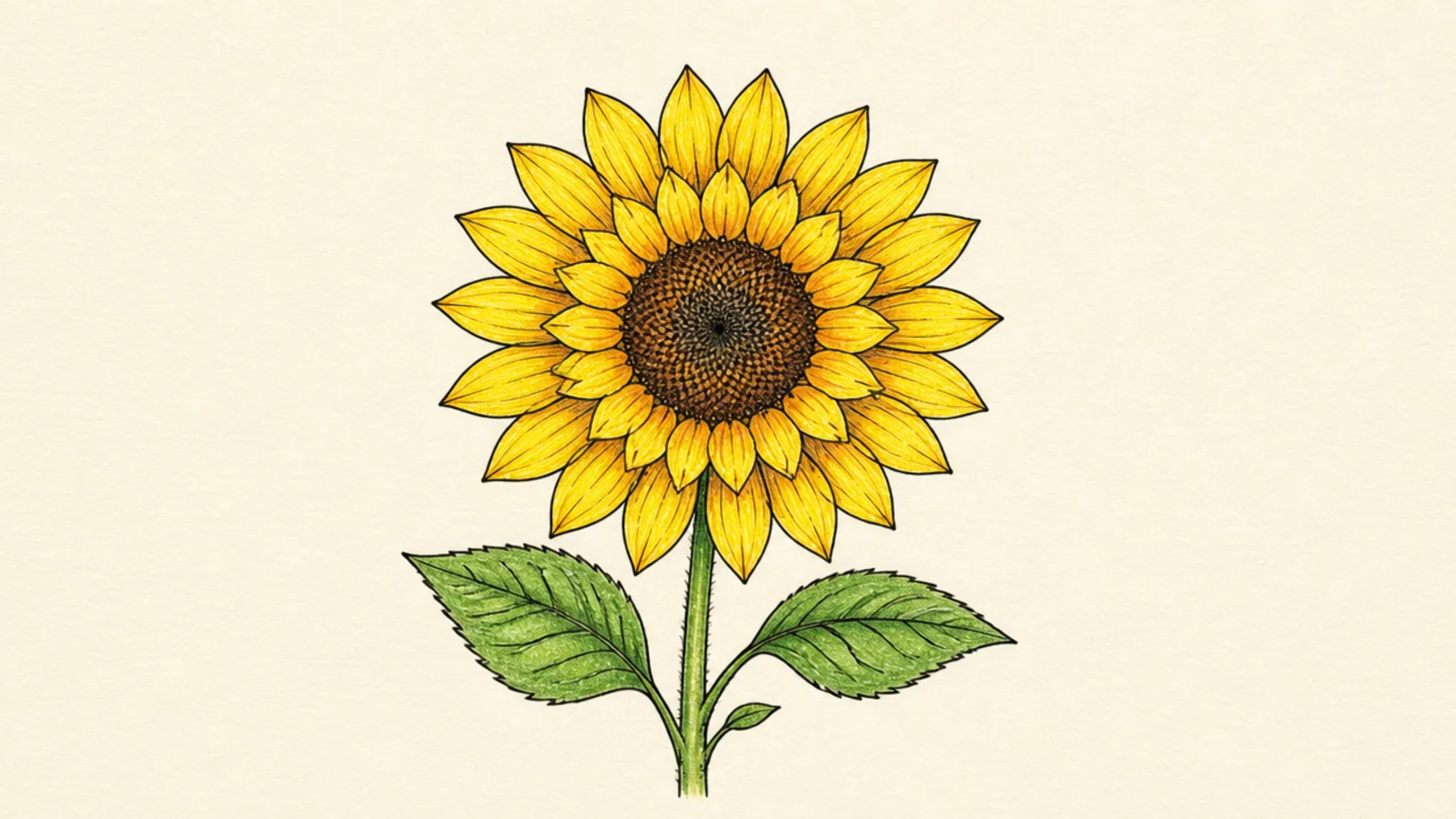 30 Easy Sunflower Drawings for Beginners