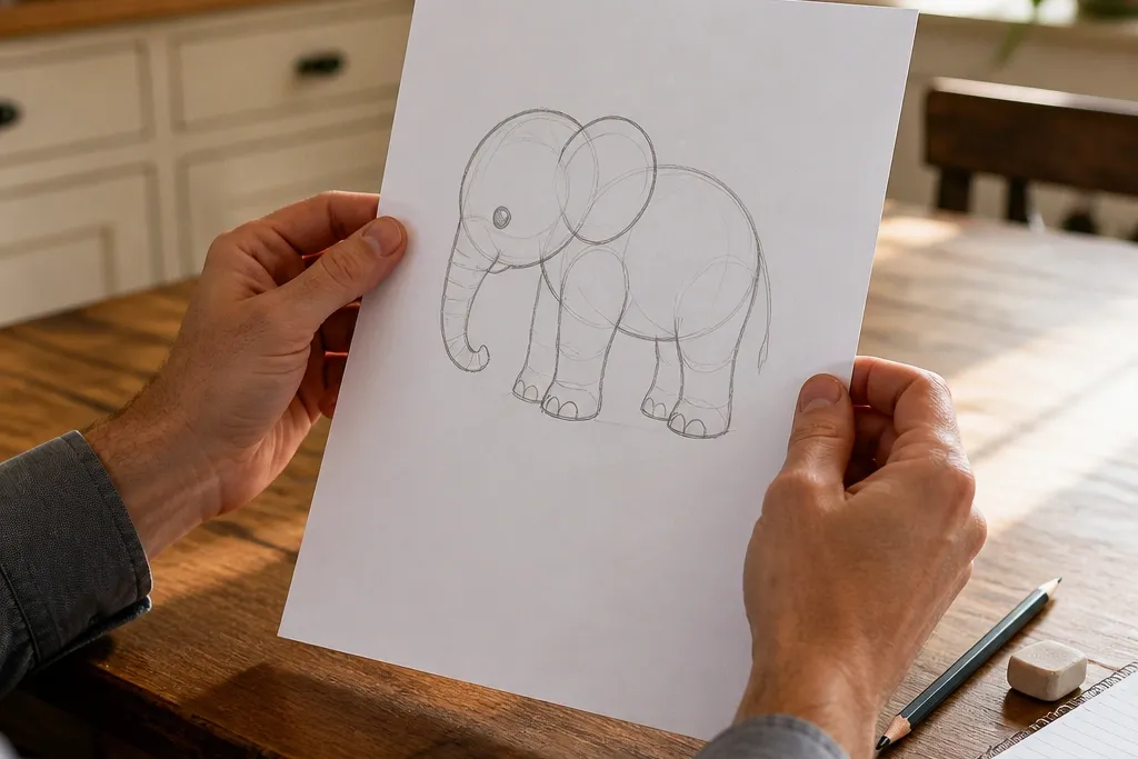 Adorable Baby Elephant Drawings to Copy