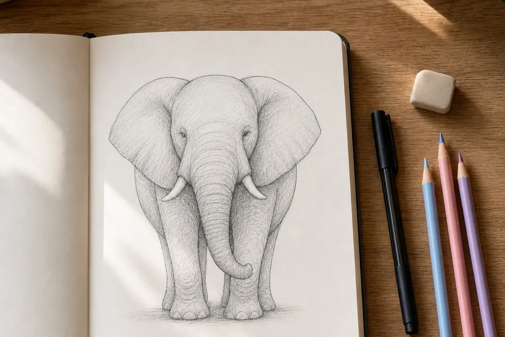 Easy Elephant Drawings Anyone Can Make
