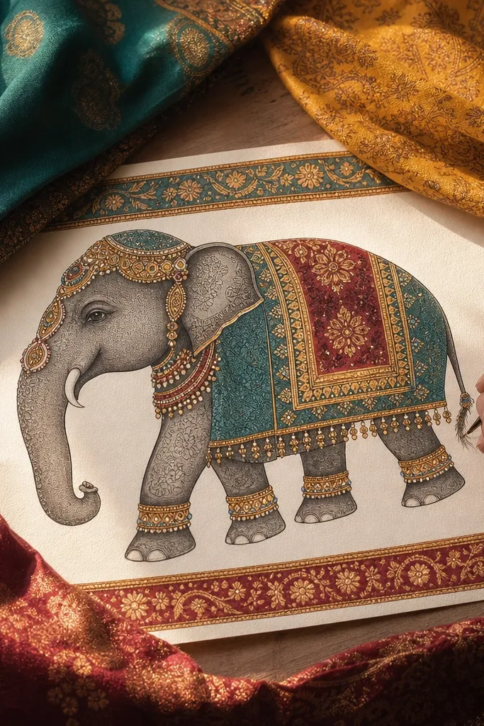 Indian Elephant Drawing Ideas