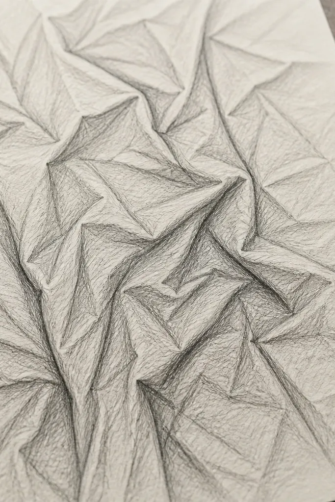 elephant skin wrinkle map with three line thicknesses