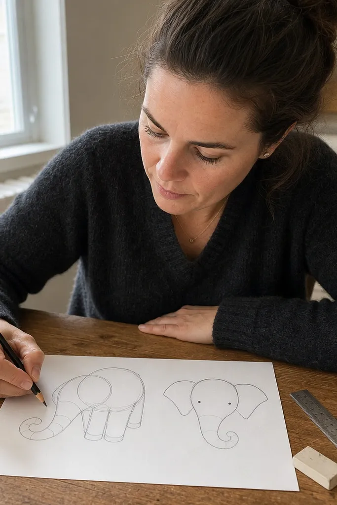 Elephant Drawing Quick in 5 Minutes