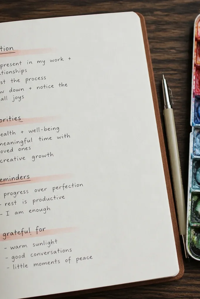 Light watercolor underline under bold headings with clean black text