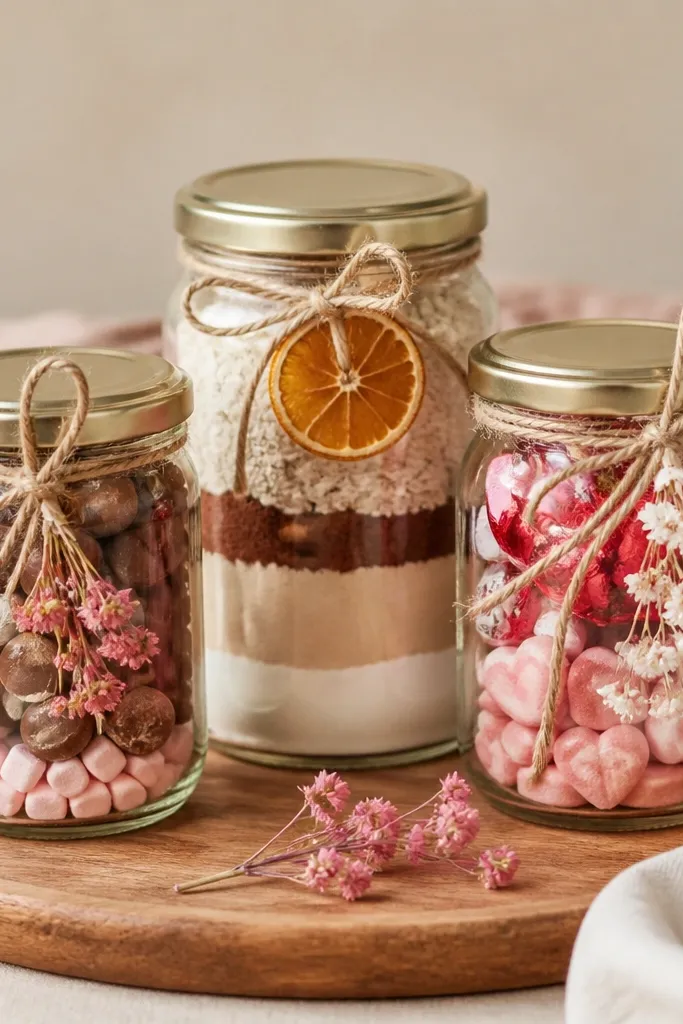 Handmade gift jars for your best friend