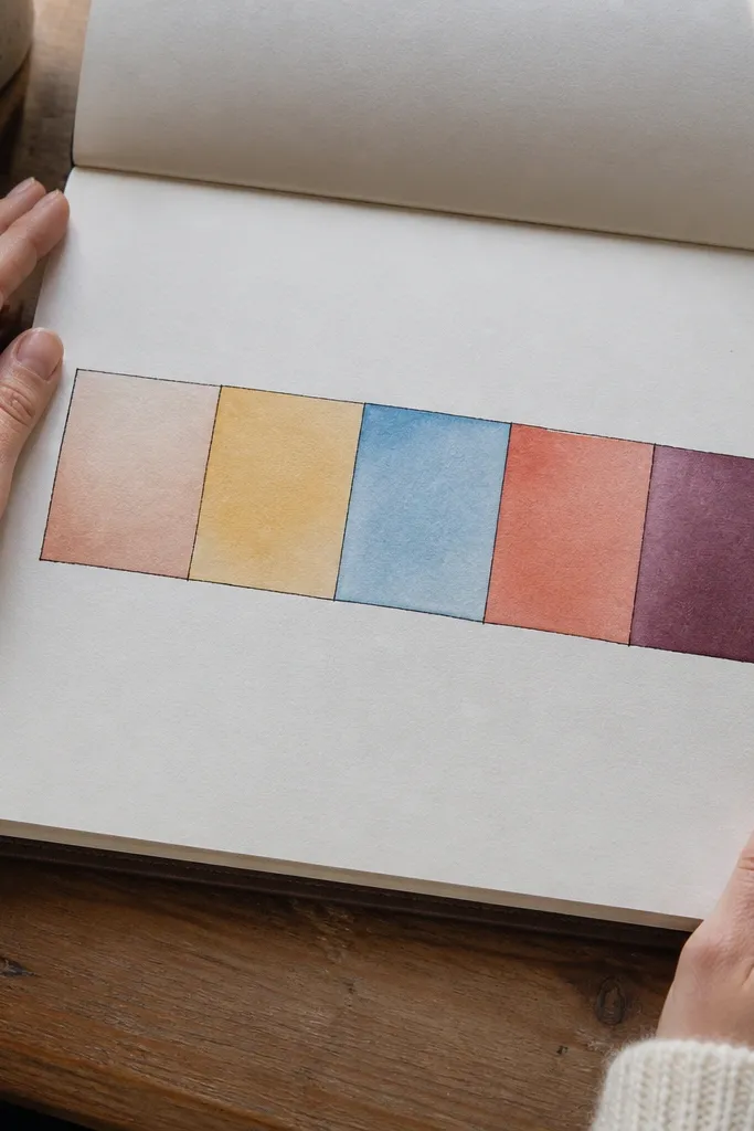 A journal page with a horizontal bar split into sunrise, morning, afternoon, sunset blocks